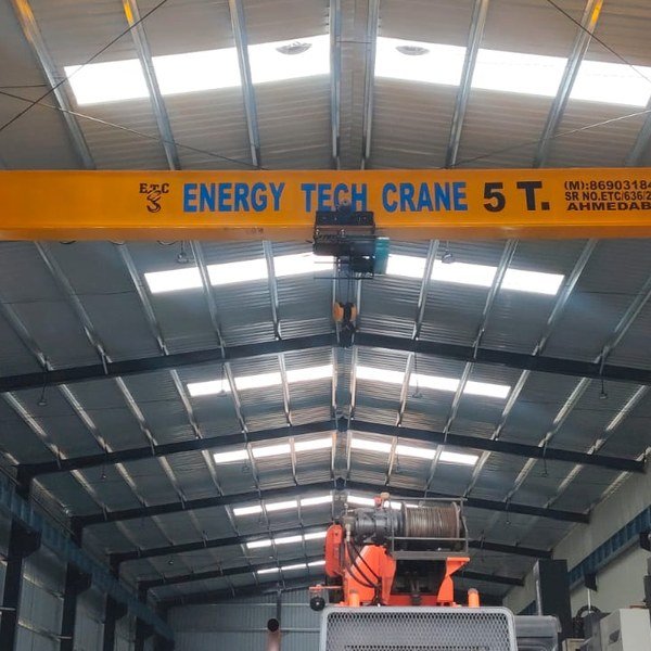 ETC factory floor and installed cranes, Ahmedabad